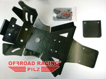 Motorschutz / Bodenplatte HDPE 8 mm mit Umlenkungschutz fr GasGas & Rieju