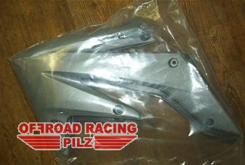 Satz Khlerspoiler fr Honda CRF 250 04-05 silber  !!Abverkauf!!