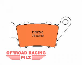 Delta Braking Bremsbelag Brembo hinten 93- 03, fr KTM, fr Husky, fr Husaberg, fr TM, fr GasGas