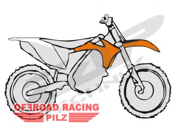 Plastikkit fr KTM EXC 12-, SXF 11-12 orange/weiss