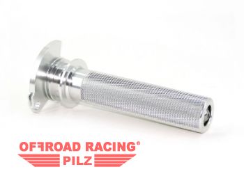 ZAP ALU Gasgriffhlse - Domino Armatur mit Lager silber fr GasGas Rieju KTM Honda Beta Sherco