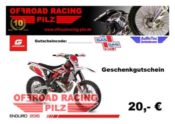 Geschenkgutschein von Offroadracing-Pilz