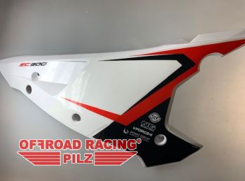 Deckel rechts weiss inkl. Dekor - Luftfilterkasten f�r GasGas