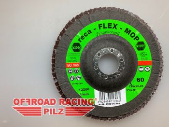 RECA Flex-Mop Fcherschleifscheiben Korn 60, Zirkonkorund, gewlbt 125 mm
