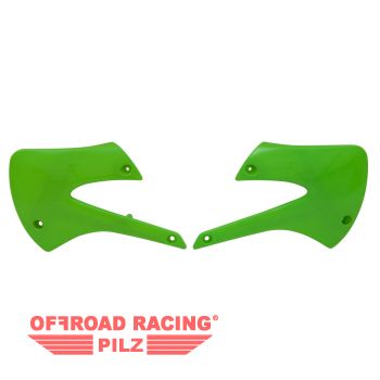 Satz Khlerspoiler grn fr Kawasaki KX 85 1998 - 2006 KX 100 2004 - 2006