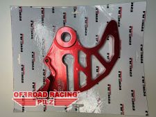 Protektor inkl. Bremssattelhalter rot - Bremsscheibenschutz hinten für GasGas & Rieju Protektor inkl. Bremssattelhalter rot - Bremsscheibenschutz hinten für GasGas & Rieju