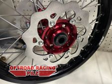 KKE Radsatz 21/18 Zoll inkl. Galfer Bremsscheiben und ESJOD Kettenrad f�r GasGas & Rieju